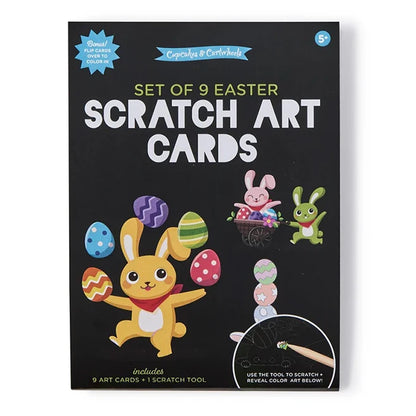 Set of 9 Easter Scratch Art Cards - Best Arts &amp; Crafts for Ages 5 to 9 - US 2161