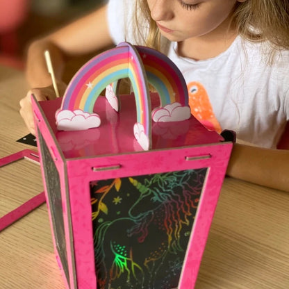 Box CanDIY Totally Twilight Unicorn Lantern Scratch Art Set - US 3014