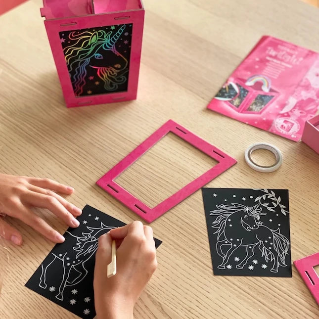 Box CanDIY Totally Twilight Unicorn Lantern Scratch Art Set - US 3014