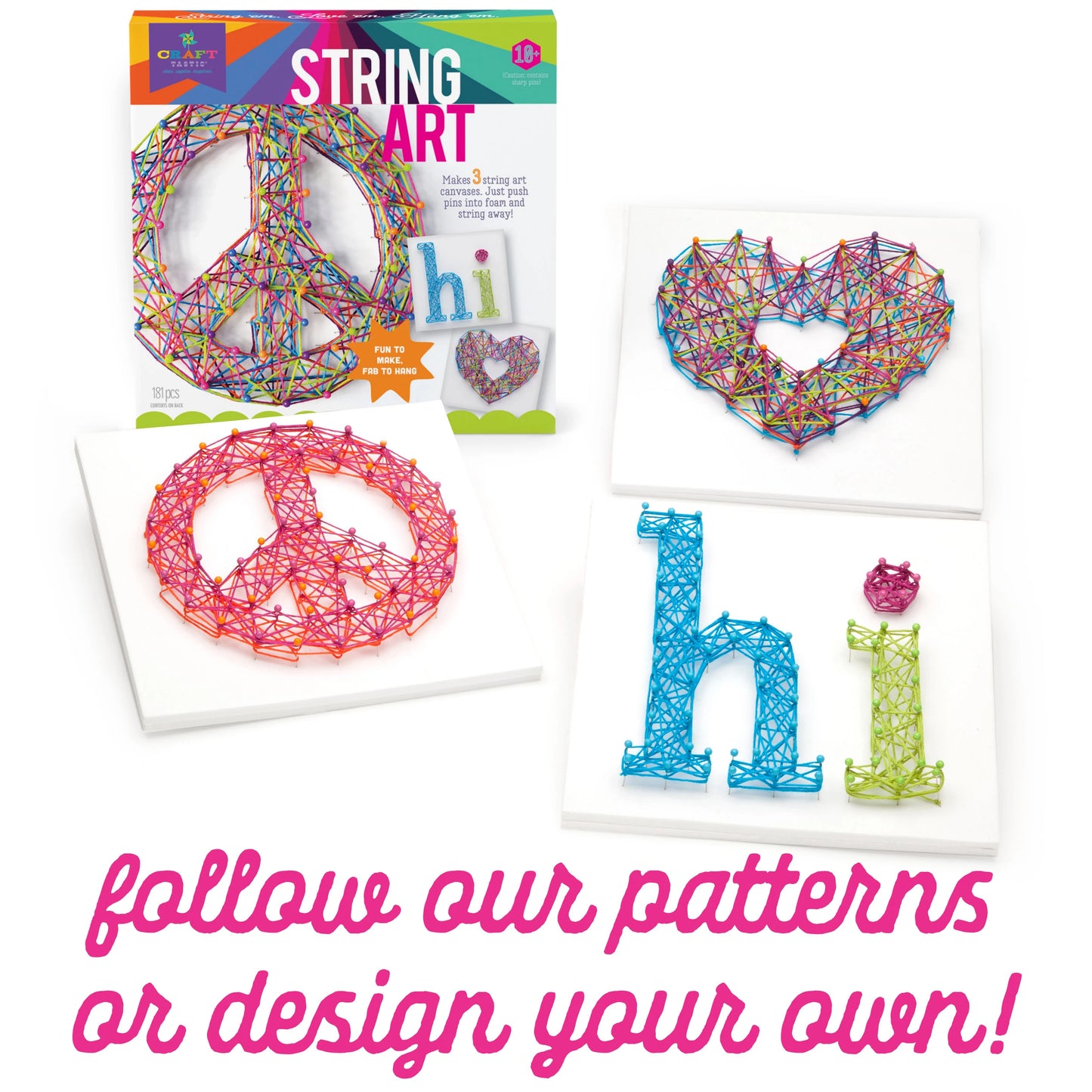 Craft-tastic - String Art Kit - Best Arts &amp; Crafts for Ages 10 to 11 - US 5686