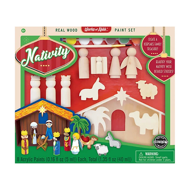 Works of Ahhh Nativity Paint Kit - Best Arts &amp; Crafts for Ages 6 to 9 - US 1861