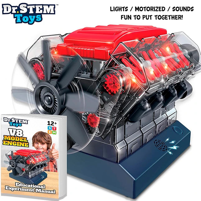 Dr. STEM Toys V8 Model Engine - Best for 12 year olds - US 2888