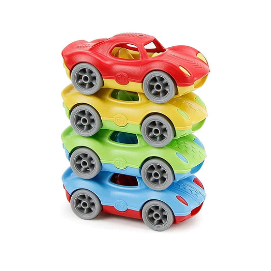 Green Toys Stack &amp; Link Racers - Best for Ages 1 to 4 - US 4248
