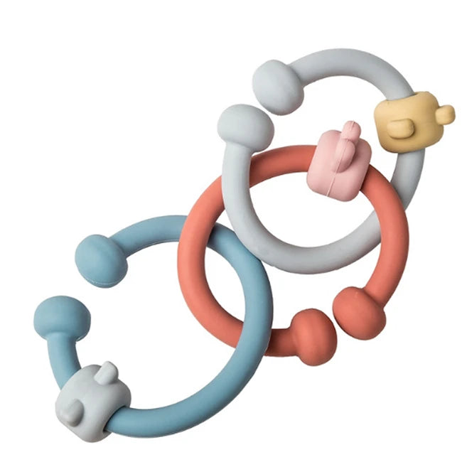 Simply Silicone Teether Links - - Fat Brain Toys - US 0078