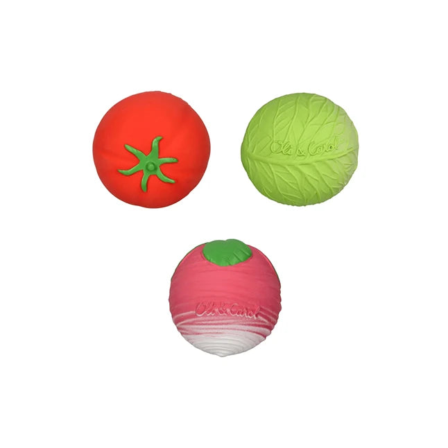 Oli &amp; Carol Baby Sensory Ball - Veggie Salad - - Fat Brain Toys - US 3657
