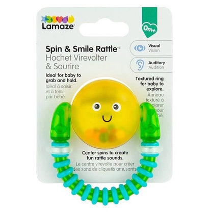 Lamaze Spin &amp; Smile Rattle - Best Baby Toys &amp; Gifts for Ages 0 to 1 - US 5846
