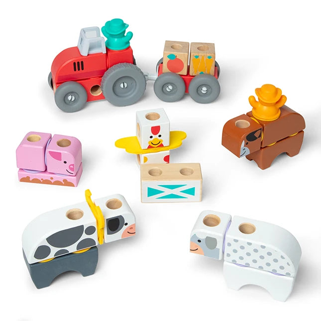 Blockables Farm Play Set - - Fat Brain Toys - US 4450