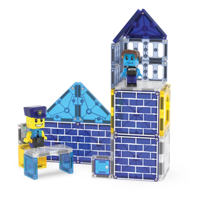 Magna-Tiles Police Station - 35 pc - Best for Ages 3 to 8 - US 8927